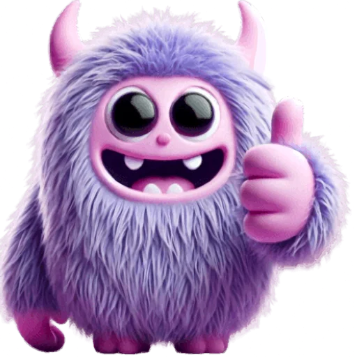 Эмодзи Фиолетовый монстр
