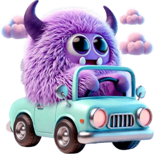 Эмодзи Фиолетовый монстр