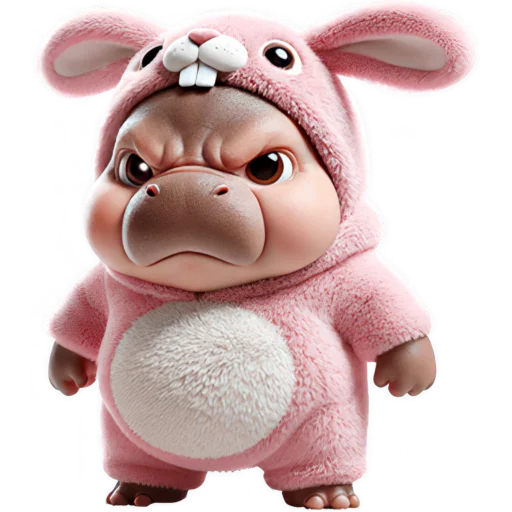 Эмодзи Бегемотик кролик