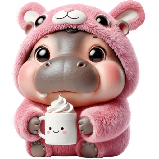 Эмодзи Бегемотик кролик