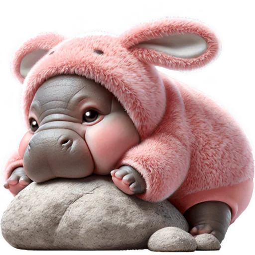 Эмодзи Бегемотик кролик