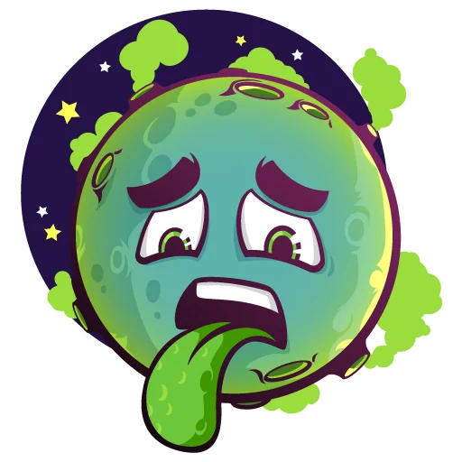 Эмодзи Moony Loony