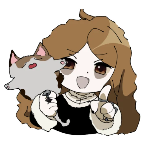 Эмодзи Mori Gyaru