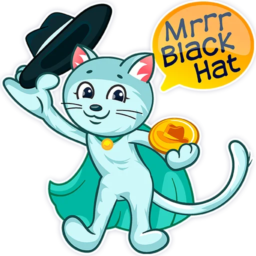 Эмодзи Mrrr. Cat - BlackHat Coin (BLKC)