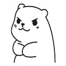 Эмодзи Mu Bear