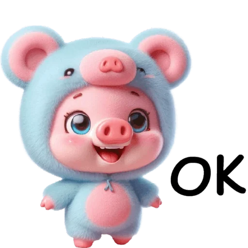 Эмодзи Свинюшки медведи