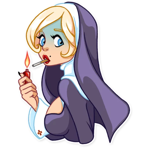 Эмодзи Naughty Nun