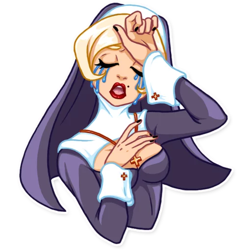Эмодзи Naughty Nun