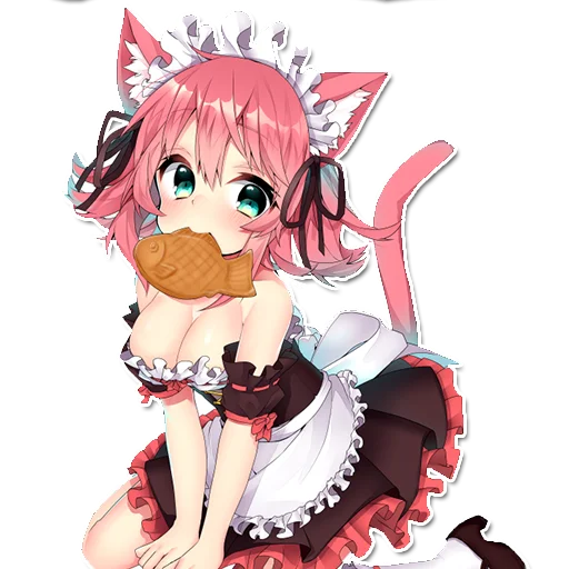 Эмодзи Неко горничные