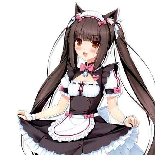 Эмодзи Неко горничные