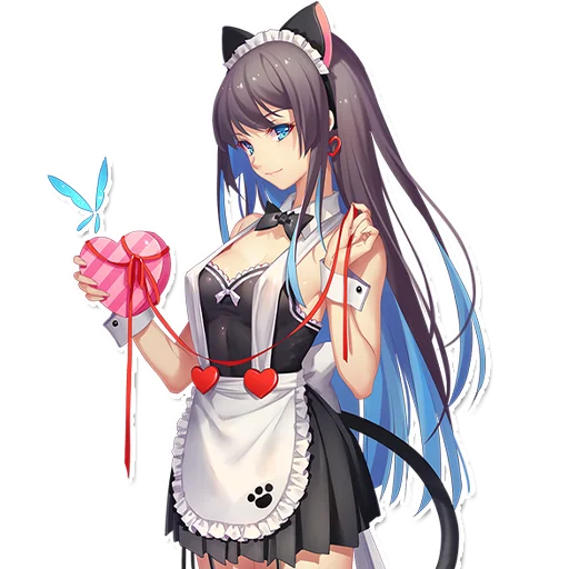 Эмодзи Неко горничные