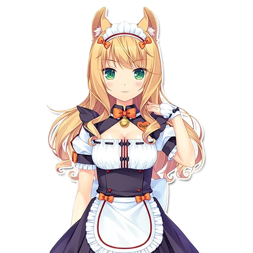 Эмодзи Неко горничные