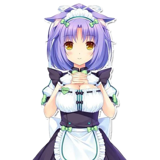 Эмодзи Неко горничные