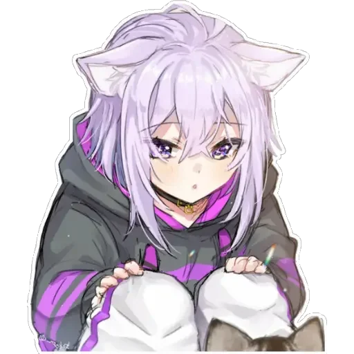 Эмодзи Nekomata Okayu