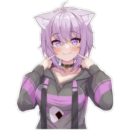 Эмодзи Nekomata Okayu