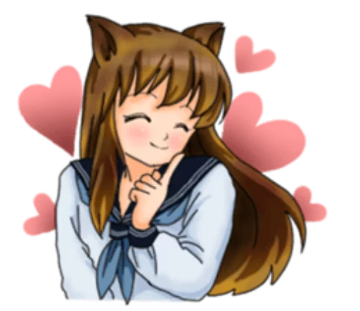Эмодзи Neko Mimi-chan