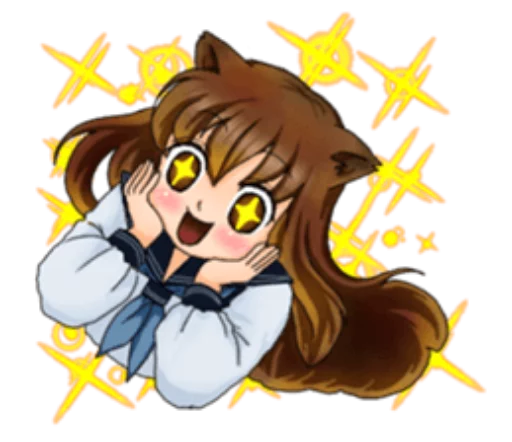 Эмодзи Neko Mimi-chan