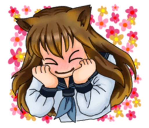 Эмодзи Neko Mimi-chan