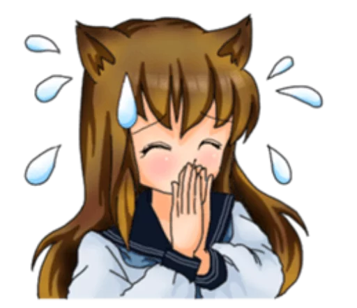 Эмодзи Neko Mimi-chan