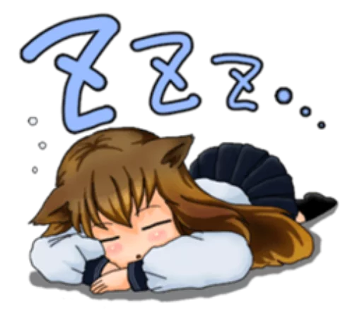 Эмодзи Neko Mimi-chan