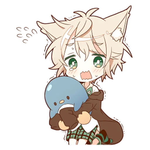 Эмодзи Некомими–кун