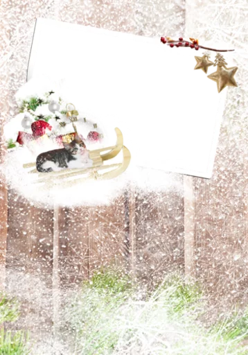 Эмодзи Зимние рамки