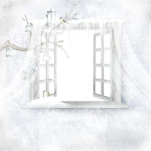 Эмодзи Зимние рамки