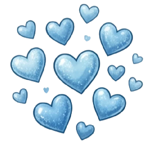 Эмодзи синий новогодний