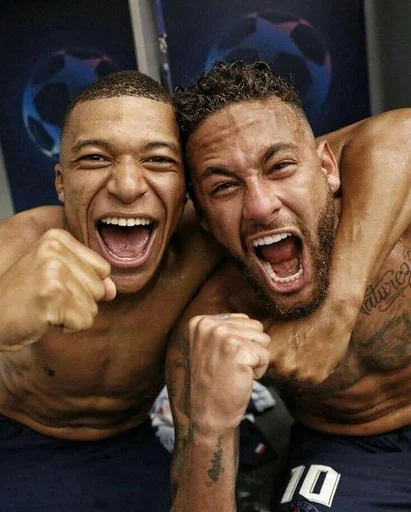 Эмодзи neymar and mbappe