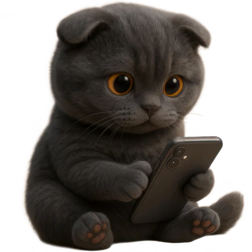 Эмодзи Котик Нонг Дум