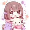 Эмодзи Новогодняя парочка