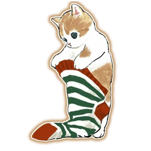 Эмодзи Новый Год и Котики