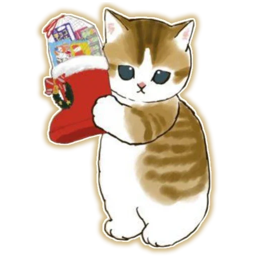 Эмодзи Новый Год и Котики