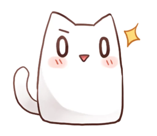 Эмодзи Nyan Nyan White Nyan