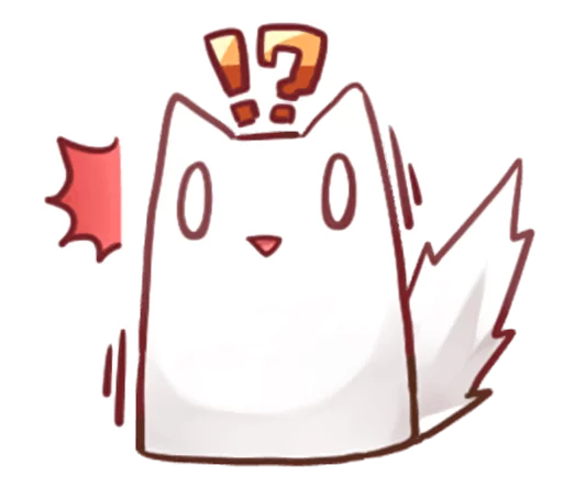 Эмодзи Nyan Nyan White Nyan