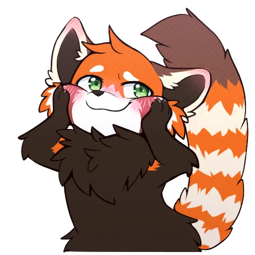 Эмодзи Red Panda - By nyanpizza