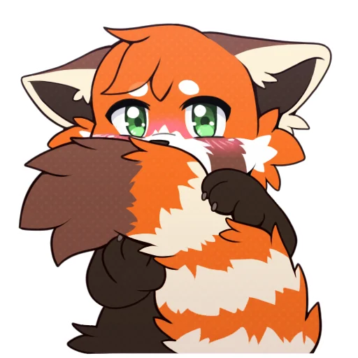 Эмодзи Red Panda - By nyanpizza
