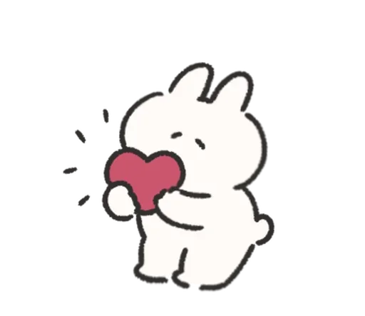 Эмодзи Rabbit Love