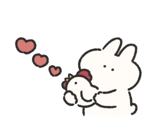 Эмодзи Rabbit Love