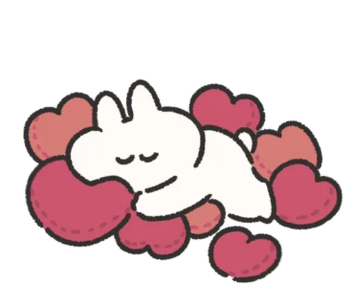 Эмодзи Rabbit Love