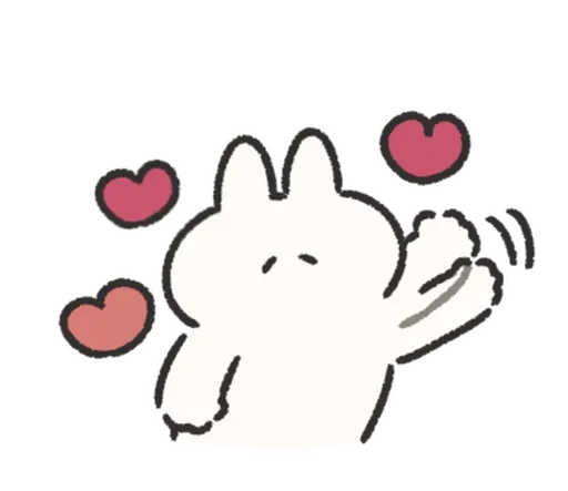 Эмодзи Rabbit Love