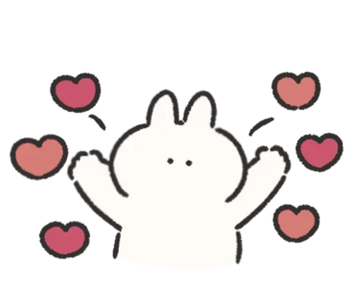 Эмодзи Rabbit Love