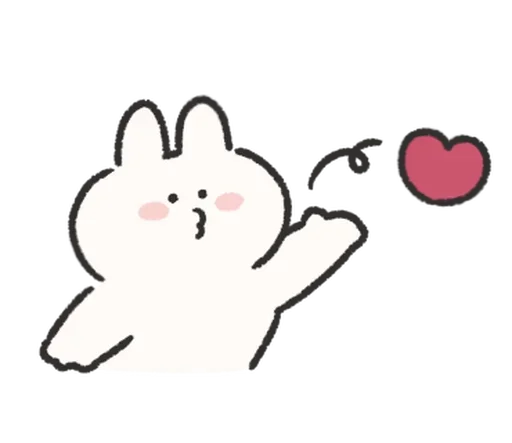 Эмодзи Rabbit Love