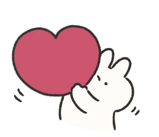 Эмодзи Rabbit Love