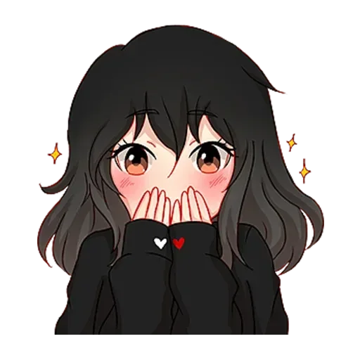 Эмодзи Послушная девочка