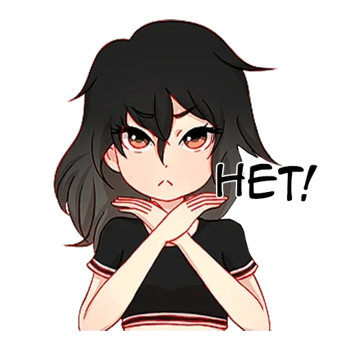 Эмодзи Послушная девочка