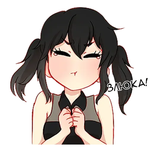 Эмодзи Послушная девочка