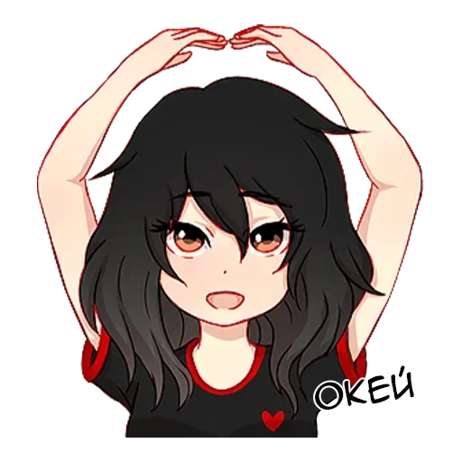 Эмодзи Послушная девочка