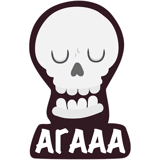 Эмодзи Офисный Скелет