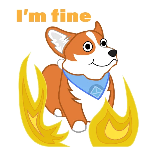 Эмодзи Love, Tennis & Corgi
